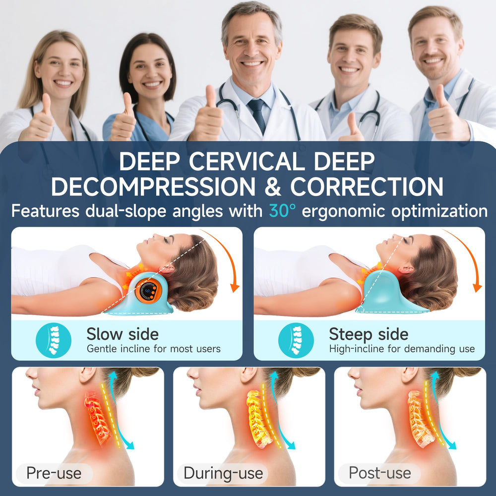 Snawowo neck traction with 3D ergonomic design supports comfortable extension.