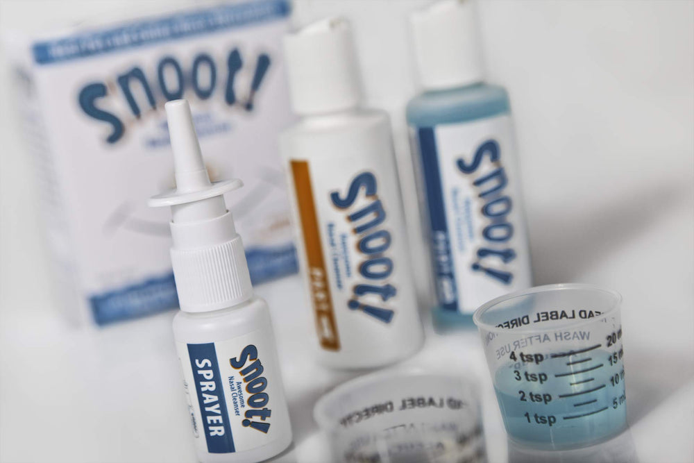 Snoot! Nasal Cleanser mixing cups for easy two-part prep