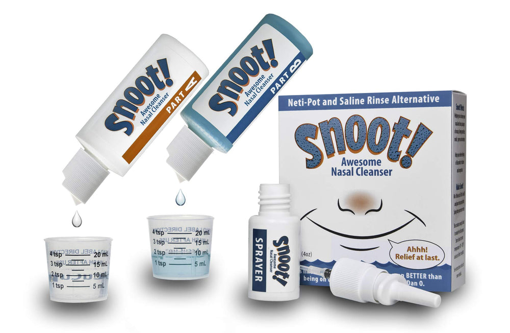 Snoot! Nasal Cleanser strong bottle for travel and illness