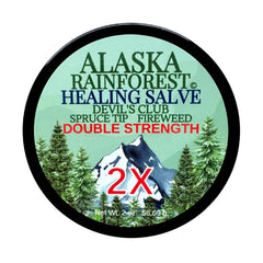 Snowy Summit Alaska Rainforest 2X Salve supports joint relief and mobility.