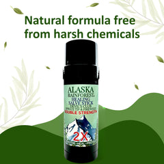 Snowy Summit Alaska Rainforest 2X Salve Stick closeup reveals creamy texture.