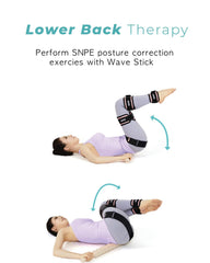 SNPE WaveGrip 8 neck, shoulders and back use at desk.