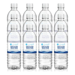 Snugell 12-pack distilled water bottles, 16.9 oz each, for everyday use.
