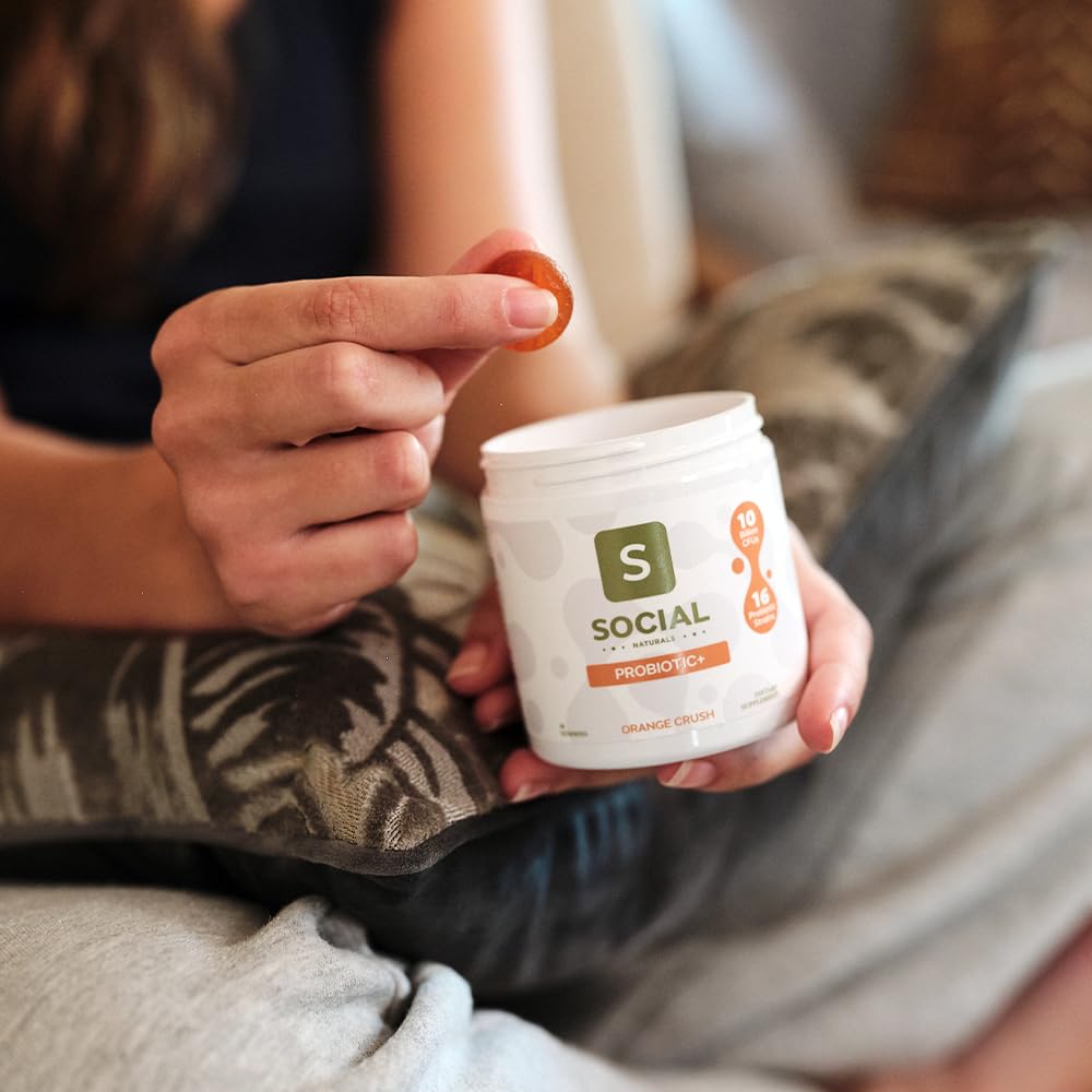 Social Naturals Probiotic Gummies are shelf-stable and travel-ready for daily use