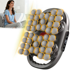 Soffiya back massager gun demonstrates 9 modes for targeted relief.