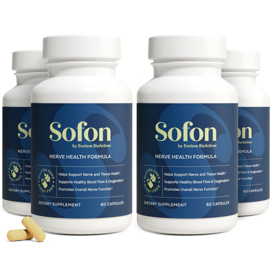 Sofon Nerve Support bottle for daily nerve health and mobility.