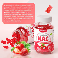 softbear NAC gummies dosage guide two chews per day