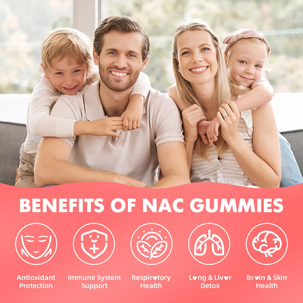 softbear NAC gummies for kids and adults in berry chew form
