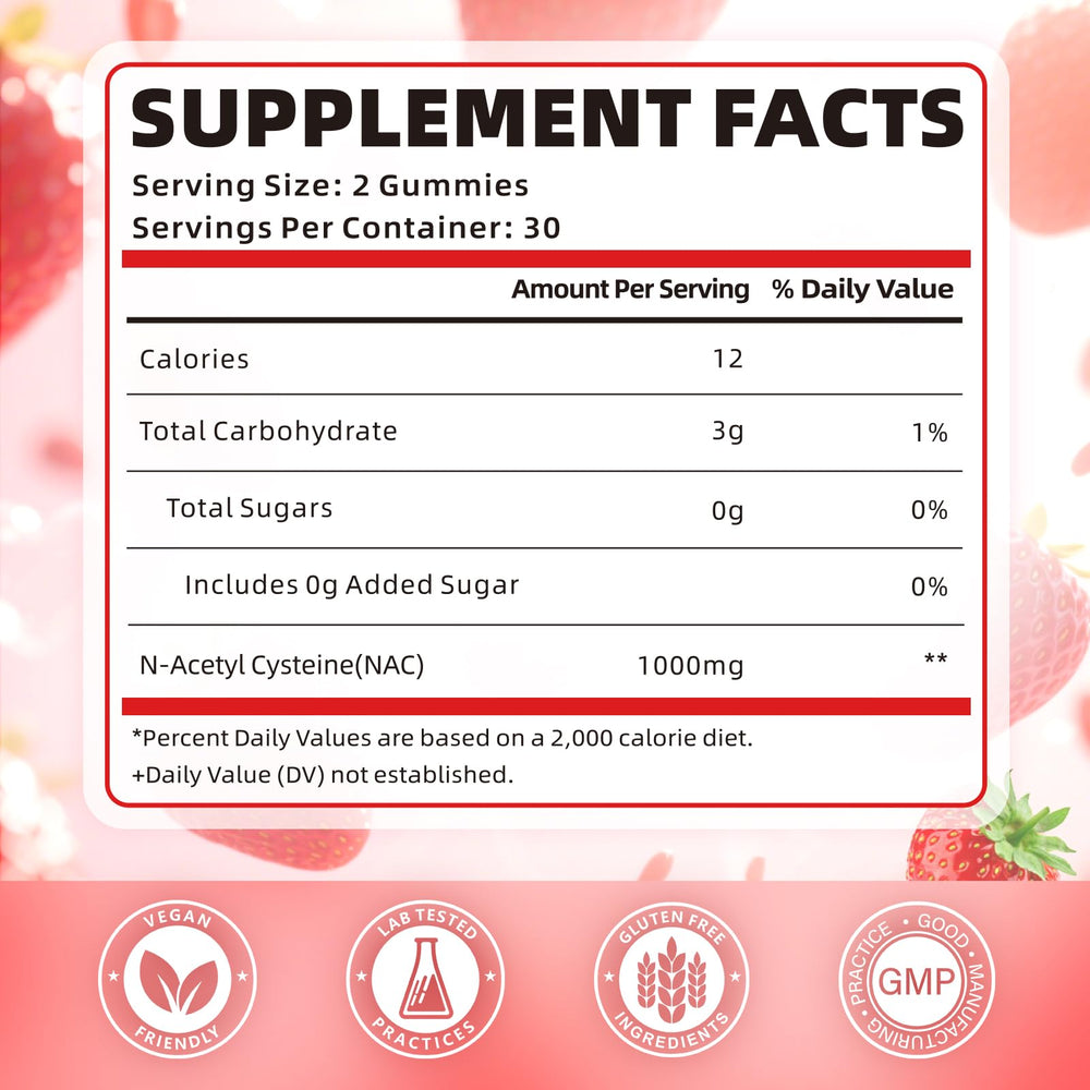 softbear NAC gummies strawberry flavor appealing to kids for daily enjoyment