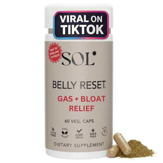 Sol Nutrition Complete Belly Reset bottle pour — easy daily digestion support
