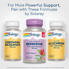 SOLARAY Berberine eco packaging, post-consumer recycled resin bottle
