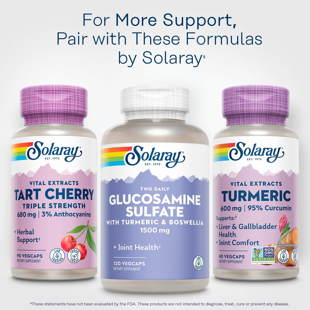 SOLARAY bottle made with post-consumer recycled packaging supports sustainability.