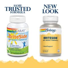 Solaray BriteSide capsules offering convenient mood support for daily use