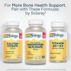 SOLARAY Magnesium Glycinate lab testing seal signifies purity and potency assurance.