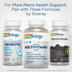 SOLARAY Spectro Men 60-day guarantee badge suggests risk-free trial.