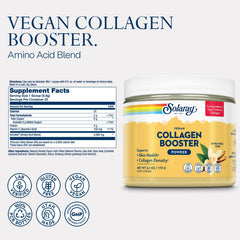 SOLARAY Vegan Collagen Booster dissolves easily in beverages for convenient daily use.