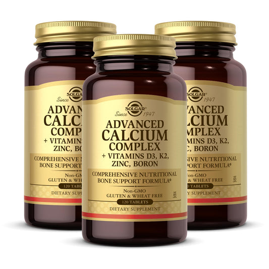 Solgar Advanced Calcium Complex bottle-front view highlighting bone health support