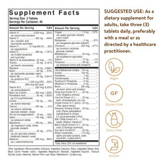 Solgar Female Multiple tablets close-up highlighting vegan formula