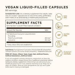 Solgar Full Spectrum Curcumin LiCap bottle being poured for convenient daily dosage