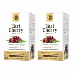 Solgar Tart Cherry 1000mg bottle shown, antioxidant support for daily wellness.
