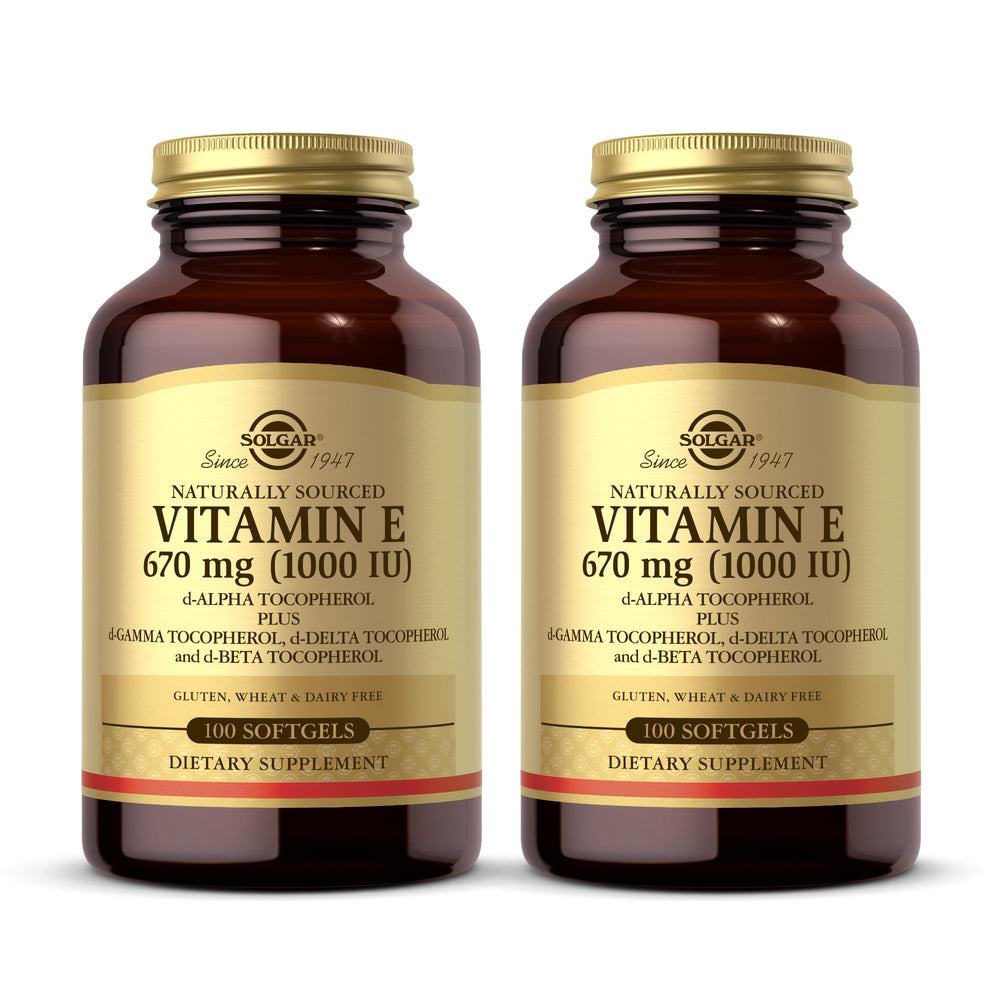 Solgar Vitamin E 670 mg bottle front for daily antioxidant support