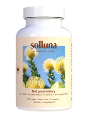 Solluna Detoxy 2.0 bottle front view for gentle oxygen-based detox