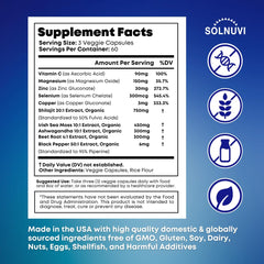 SOLNUVI capsules closeup for easy daily supplementation