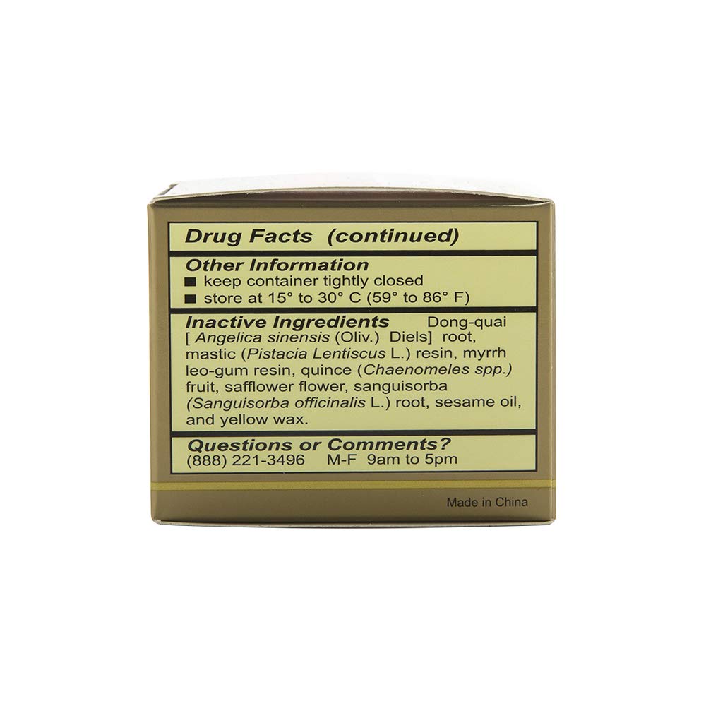 Solstice Ching Wan Hung Balm ingredients closeup highlighting herbal botanicals.
