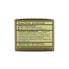 Solstice Ching Wan Hung Balm ingredients closeup highlighting herbal botanicals.