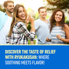 Mint drops dissolving in the mouth for quick flavor and sensation