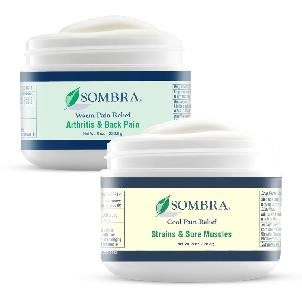 Sombra Warm Therapy Gel bottle close-up offering targeted joint comfort