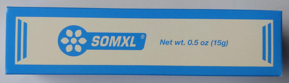 SOMXL hand applying cream to target area with calm control.