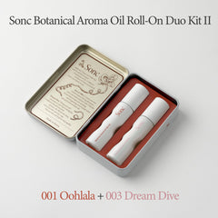Sonc Botanical Aroma Oil Roll-On Dream Dive bottle for relaxing relief.