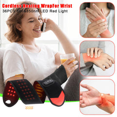 SORALEK wrist wrap shows heat levels, customize comfort during breaks.