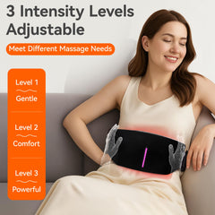 SORELAX abdominal massager with 3 intensity settings for personalized comfort.