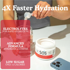 SOS Hydration Watermelon packaging box showing 31 servings