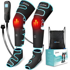 Sotion leg massager with airbags delivering full-leg compression for fatigue relief.