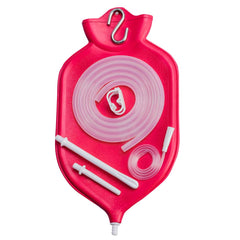 SoulGenie NaturoFlo Enema Bag open fountain top for easy setup.