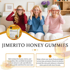 SOULRAZY Jimerito Honey Lutein Gummies ingredient panel highlighting lutein and zeaxanthin