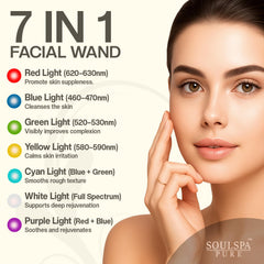 Activating serum bottle shown with SOULSPA PURE device pairing.