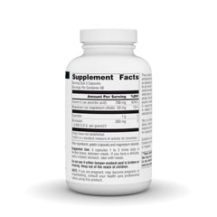 Source Naturals Activated Quercetin bottle back label with ingredients and directions.
