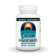 Source Naturals Calcium D-Glucarate bottle supports detox pathways and daily wellness.