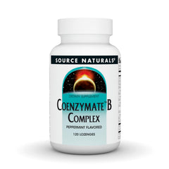 Source Naturals Coenzymate B Complex peppermint melt tablet dissolves under the tongue for quick daily support.