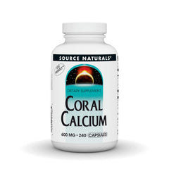 Source Naturals Coral Calcium bottle front showing the product packaging and label benefits