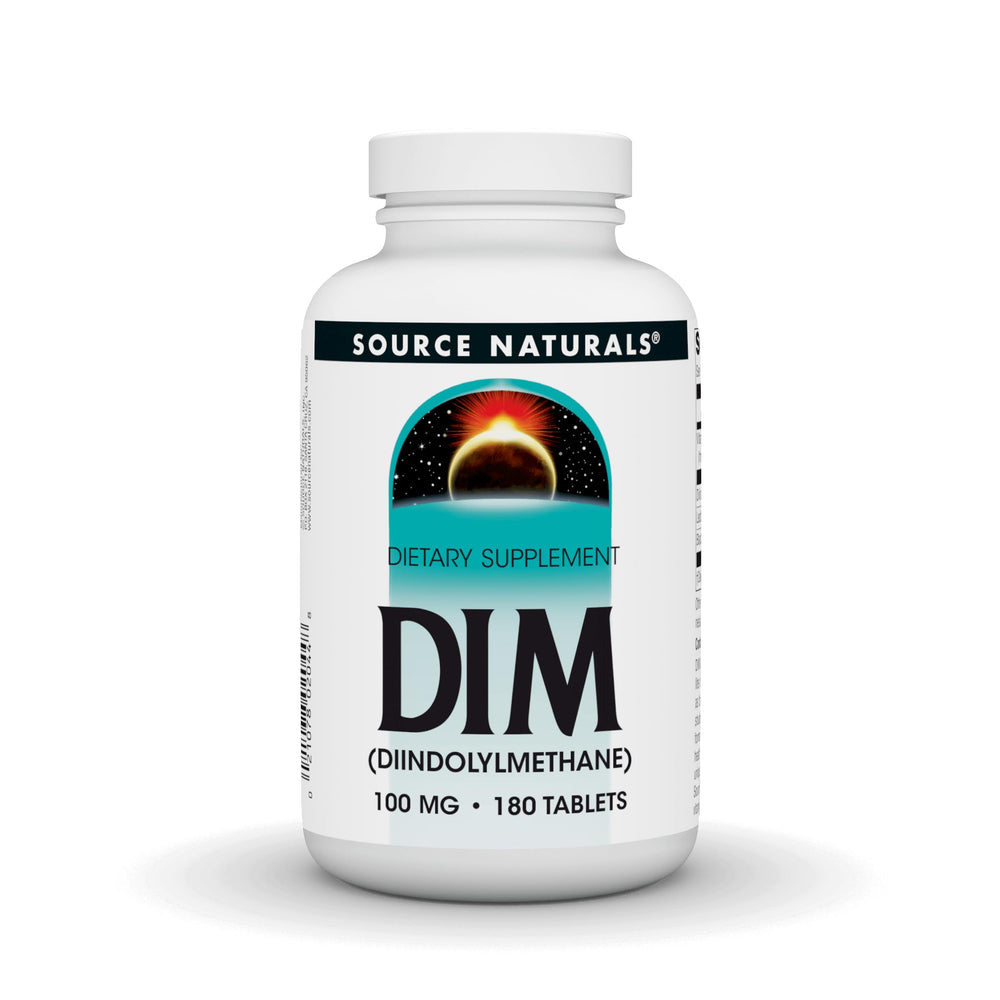 Source Naturals DIM bottle with BioPerine for easy daily supplementation.