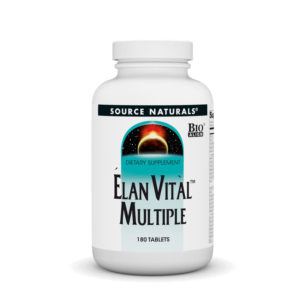 Source Naturals Elan Vital Multi bottle front view for daily energy and immune support.