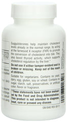 Source Naturals Guggulsterones facts panel notes 37.5 mg per tablet.