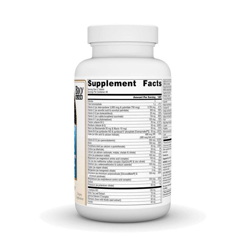 Life Force Multi label close-up highlighting comprehensive daily vitamin blend