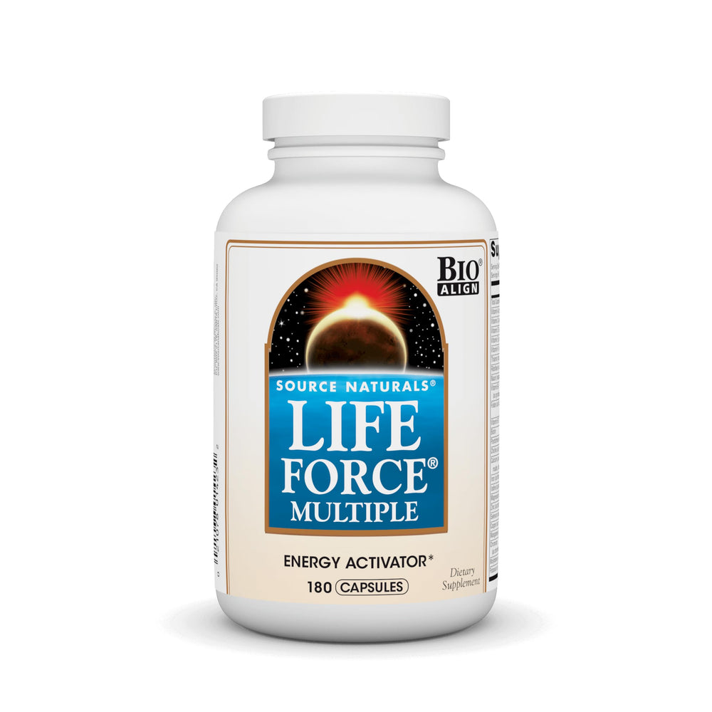 Source Naturals Life Force bottle with capsules for daily vitality