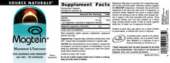 Source Naturals Magtein daily-use bottle shown for routine cognitive support.